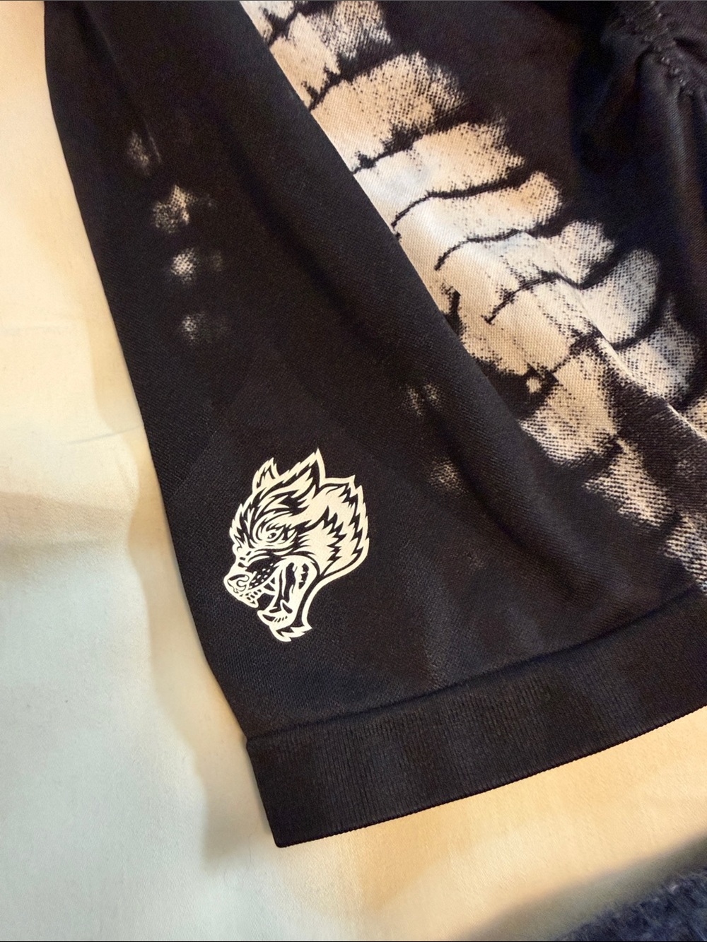 Darc Sport Black & White Tie-Dye Athletic Shorts - Picture 3 of 5
